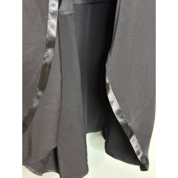 VTG Deb Medium Y2K 90s Strappy Tiered Satin Trim Tiered Bow Bling Party Dress - Picture 9 of 10